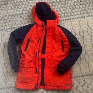 Lands' End Orange and Blue Squall Jacket